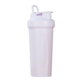 AIXXCUVQ Portable Size Shaker Bottle with Shaker Balls Outdoor Activities Lightweight PP Leak- Proof Drink Shaker Bottle BPA-Free, Full White