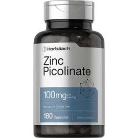 아연 100mg 180캡슐 x 1통 Zinc Picolinate Zinc Picolinate 100mg 180 Capsules x 1 Bottle
