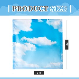 Baquler 2 Pcs Fluorescent Light Covers 2 x 2 ft Light Filter Magnetic Light Covers for Ceiling Lights Classroom Ceiling Light Cover Classroom Light Filters for Ceiling Classroom (Cloud)