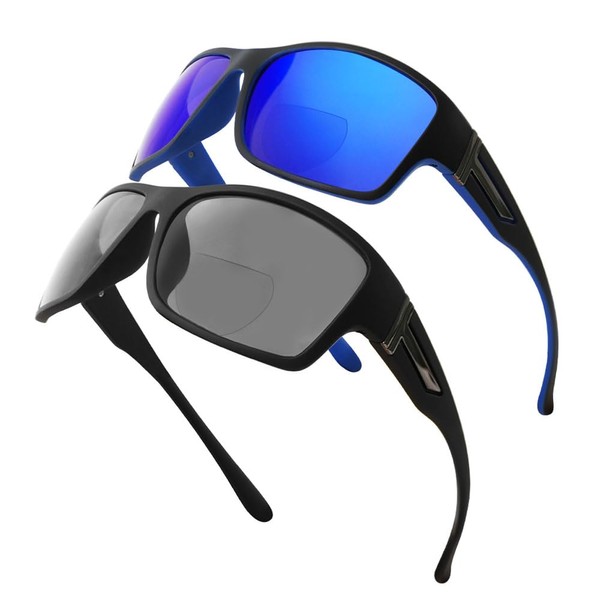 YOBOCO Bifocal Sunglasses for Men - Reading Sunglasses with Readers