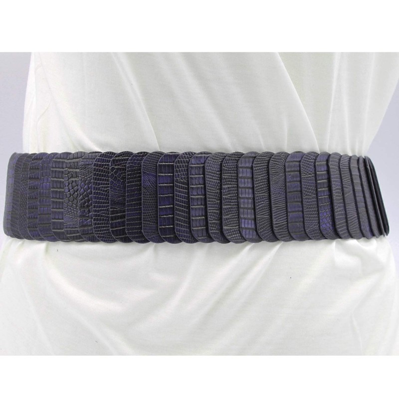 Glamexx24 Women's Elastic Waist Belt 6 cm Wide Waist Belt
