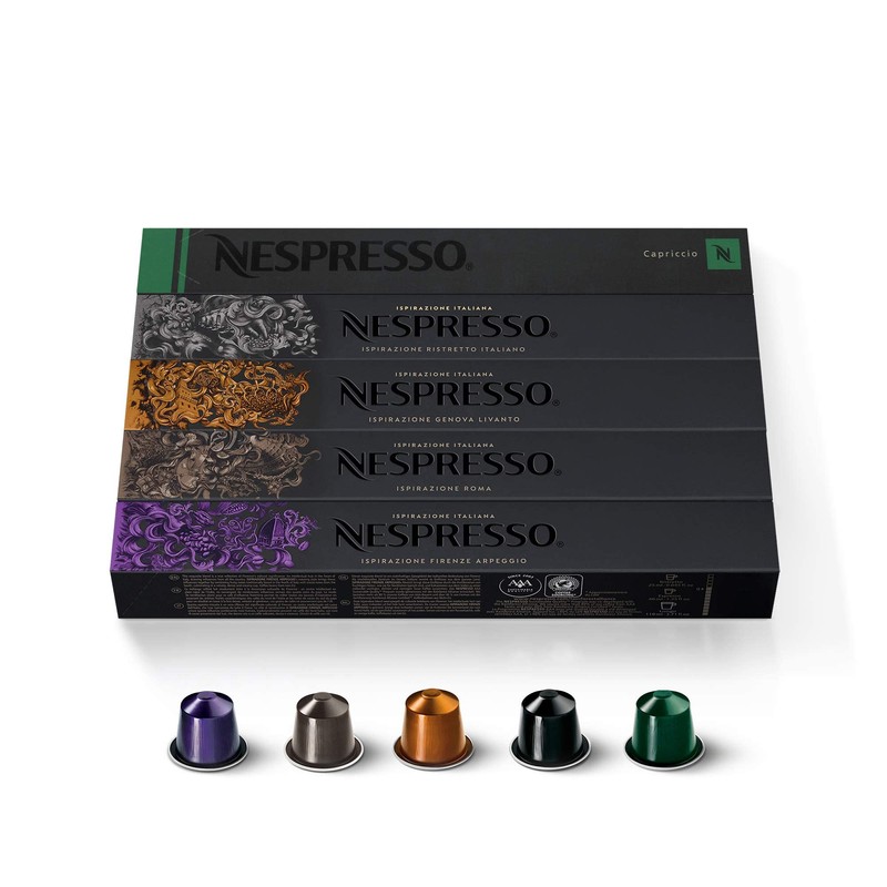 Nespresso Capsules Original Line, Ispirazione Favorites Variety Pack, Medium &