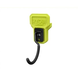 Ryobi Reversible J Hook Non-Slip Coating Steel Hook 15 lb.Weight Capacity Wall Mounted Hooks Wall-Mountable J Hook for Small Items Maximizing Wall Rail Space