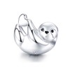 Qings Sloth Bead Charms 925 Sterling Silver for Bracelet and