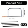 Coping Saw, 5-Piece Coping Saw Blades Set for Woodworking, Fine