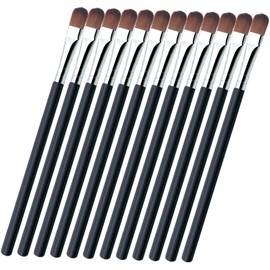 PACKOVE 25pcs Portable Makeup Brush for Women Flat Eyeliner Eyebrow Eyeshadow Brushes with Soft Synthetic Bristles Lightweight and Easy to Clean for Daily and Professional Use