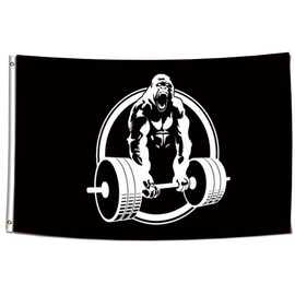 ENMOON  Gorilla Fitness Flag 3x5 FT Weight Lifting Home Gym Garage Workout Equipment US