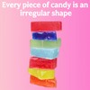 Rainbow Edible Gem Candies 8.8oz - Irregular Shaped Crispy Crystal