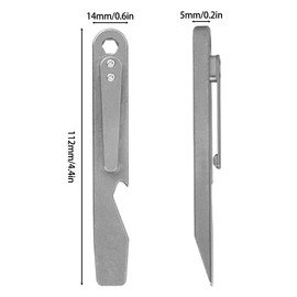 Pry Bar, Titanium Alloy Pry Tool with Bottle Opener/Wrench/Nail Puller Function for Outdoor Use