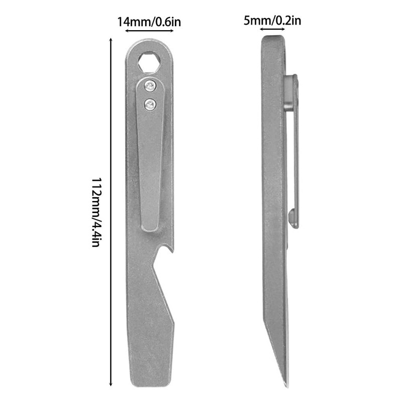 Pry Bar, Titanium Alloy Pry Tool with Bottle Opener/Wrench/Nail Puller