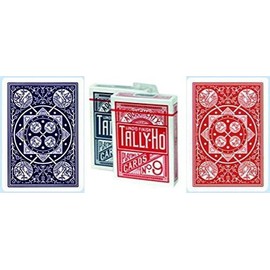 Bicycle 2 DECKS Tally Ho FAN BACK playing cards Red & Blue Poker Bicycle NEW Sealed