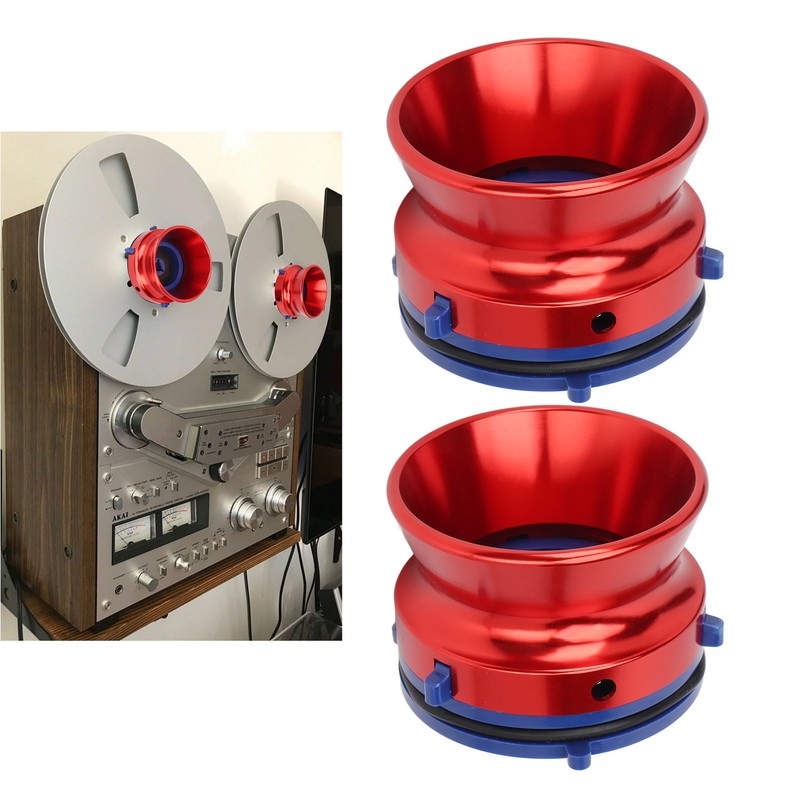 1 Pair NAB Hub Adapters Polished Aluminum Alloy Universal Loading