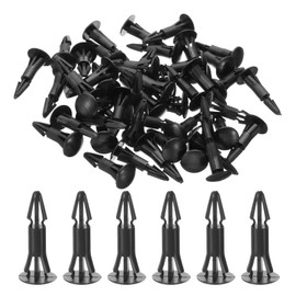 PATIKIL PCB Support Disc, Pack of 50, 12 mm/0.47 Inch Support Height PCB Spacer, Insulation Board, Stand Pillar Round Head, Plastic Support for PCB PC Board, Black
