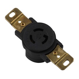 Nema L5-15 15A/125V 2 Pole 3 Wire Industrial Grade Locking Female Receptacle Connector, Industrial Twist Lock L5-15 15-AMP AC Power Connector. LK-2311F
