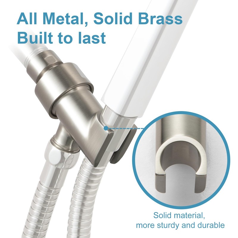 OFFO Shower Head Holder All Metal for Handheld Shower Head,