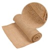 Jute Table Runner Gold Thread Stitched Edges 30cm x 5m