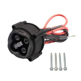 Panglong 48-Volt Charger Plug Receptacle, Yamaha Golf Cart 2008-2010,JW2-H6181-02-00