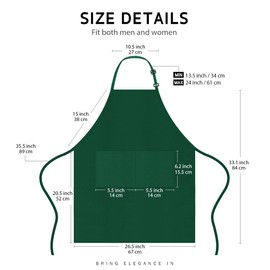 Syntus 2 Aprons, dunkelgrün