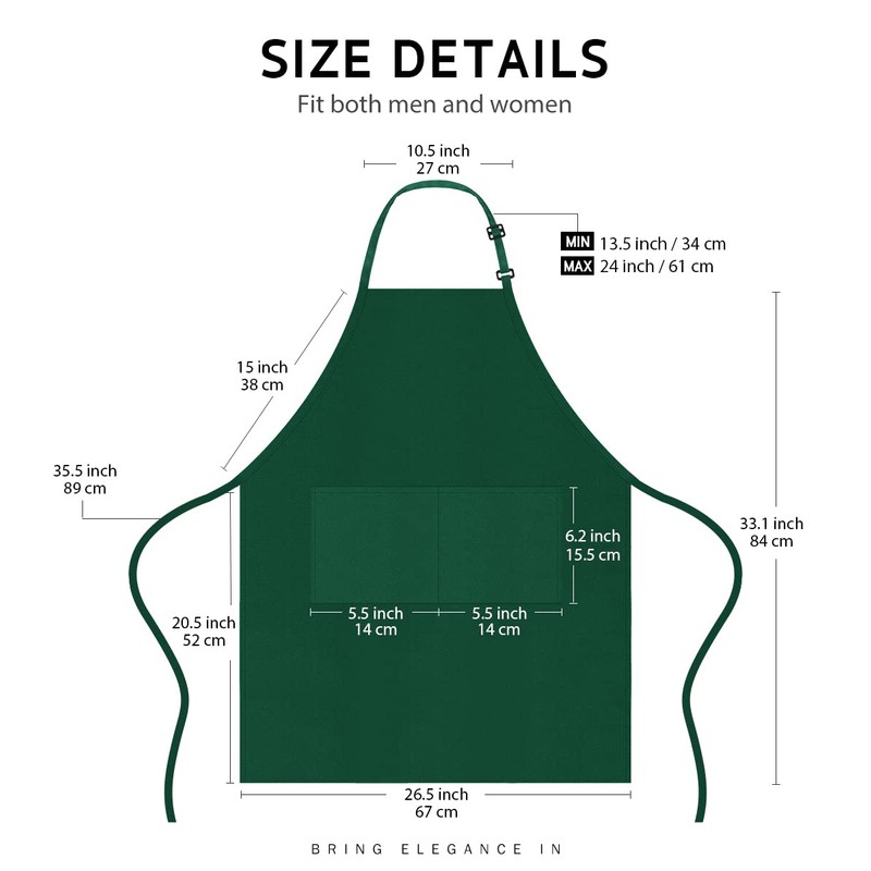 Syntus 2 Aprons, dunkelgrün