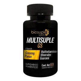 Suplemento Multivitamínico Biosuple Ginseng 60caps 500mg