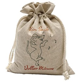 Jute Bag One Bag Full of Mice 20 x 14 cm