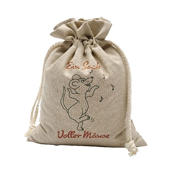 Jute Bag One Bag Full of Mice 20 x 14