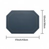 Faux Leather Placemats,Wipeable Dual Sided,Set of 4