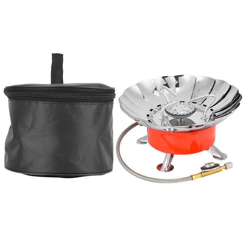 Outdoor Windproof Folding Camping Portable Mini Burner Picnic Barbecue Gas