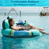 Jasonwell Heavy Duty 2 Person Inflatable River/Pool Tube Float with