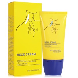 Crema para Cuello Reafirmante con rodillo de masaje，Neck Firming Cream, Collagen Firming Cream, Reafirmar y Levanta Piel Flácida, Reducir Arrugas y Papada Regalos para mamá, novia