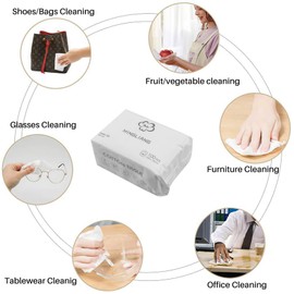 SUNCHSEN 100PCS Disposable Wash Face Towel, Clean Face Towel, Make of Cotton, Remove Makeup Towel, Wash Facial Tissue