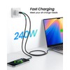 Silkland 80Gbps USB 4 for Short Thunderbolt 5 Cable 1.6FT,