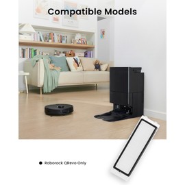 Paquete de 4 piezas de repuesto de filtro compatibles con Roborock QRevo Robot Aspiradores, filtros de alta eficiencia piezas de repuesto