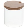 hobbyme Salt and Sugar Seasoning Glass Flavoring Jar Round Storage