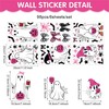 Halloween Window Clings - Pink Ghost Window Stickers for Glass