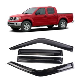 SONTIAN Window Visor Tape-On Deflectors for Trucks 2000-2004 Nissan Frontier Super/Crew Cab, Rain Guards, Window Visors for Cars, Vent Deflector, Window Deflectors 4 pcs 94627