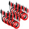 DIANN 8 Groups Alligator Clips Electrical 1M Insulated Test Leads