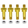 Ampper 3/8"-16 Brass Long Stud Side Post Battery Terminal Bolt,