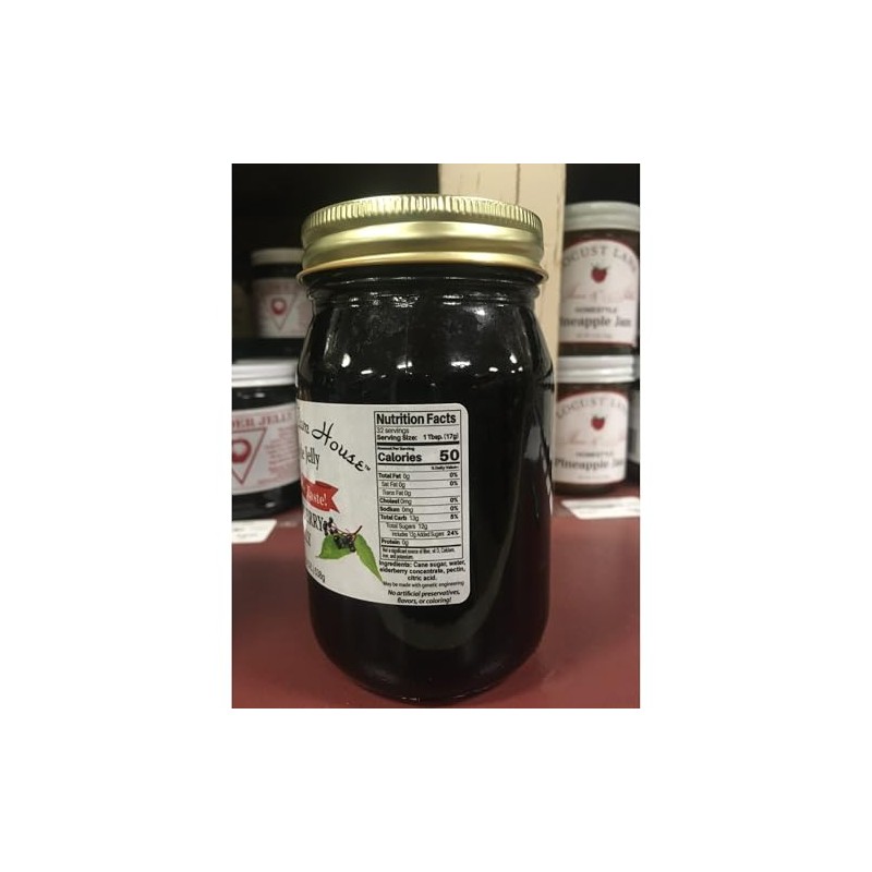Homestyle Elderberry Jelly - One Pint - Grandma's Jam House