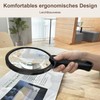 IMICHI 130MM große Handheld-Lupe mit Licht 49 Anti-Flicker-LEDs, 10X/20X HD