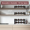 ICOHOT Stackable Wine Rack Countertop, Sturdy Wine Bottle Holder Freestanding