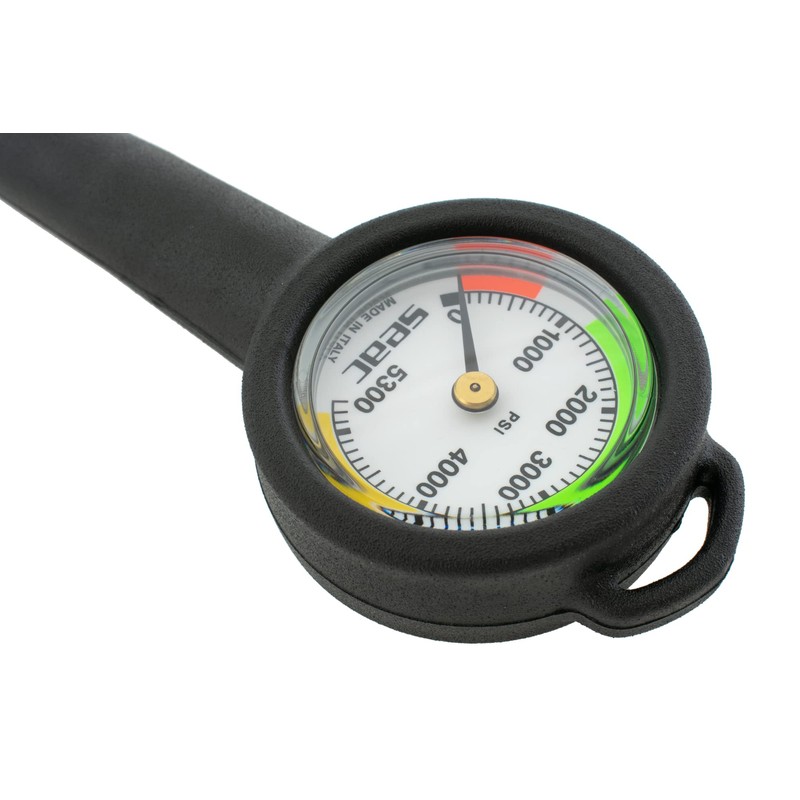 SEAC Compact PSI, scuba diving pressure gauge, dial scale 0-5000