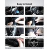 BELINOUS Leather Steering Wheel Cover Lace Up, Stitch on Steering