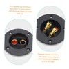 Operitacx 4pcs Round Speaker Terminal Binding Post Connector for Subwoofer