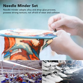 ciciglow 4Pcs Needle Minder Set with Strong Magnets, Never Lose Needles, Alloy and Drop Glue, Exquisite and Durable, forStitch and Embroidery