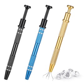 Funngy Piercing Pliers, 3 Pieces Jeweler Piercing Pliers Ball Holder Jewellery Pick Up Tool Ball Screw Pick Up Tool Accessories for Jewellery Beads Watches Glasses