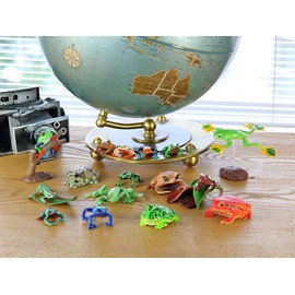 カロラータ 立体図鑑 リアルフィギュアボックス (フロッグ / 16種) カエル 虫 昆虫 (解説書付き) フィギュア おもちゃ プレゼント リアル 誕生日 蛙