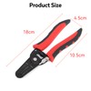 FUZVOL 10-22AWG Multi Gauge Wire Cutter and Wire Stripper, 7"