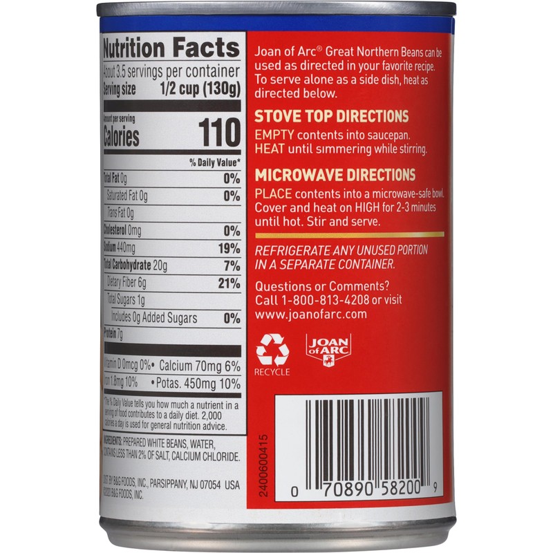 Joan of Arc Great Northern Beans, 15.5 Ounce (Pack of