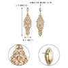 EVER FAITH Crystal Fashion Statement Dangle Drop Earrings, Art Deco